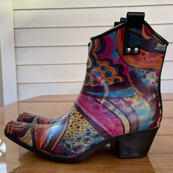 Nomad Yippy Rubber Rain Boots Womens Size 8 - Picture 12 of 12